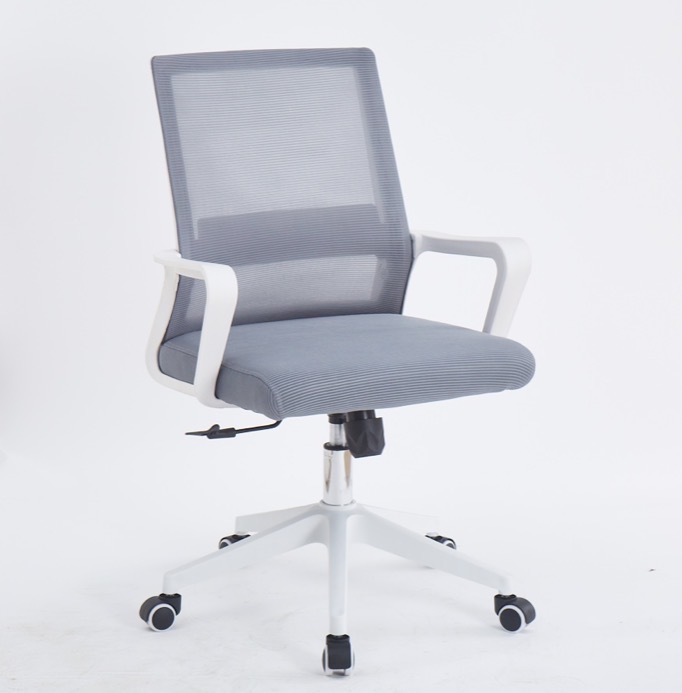 Кресло Бриз белый-серый