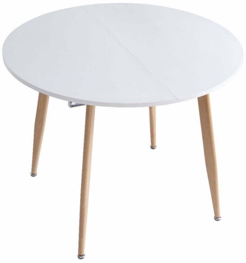 Стол Скай 100(+35) белый